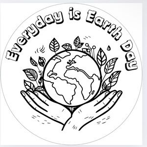Custom Made 50 Count Everyday is Earth Day Stickers